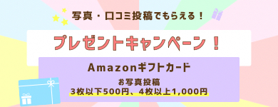 口コミキャンペーン amazonギフト券