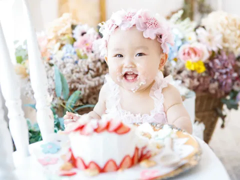 1歳バースデースマッシュケーキプランの写真1