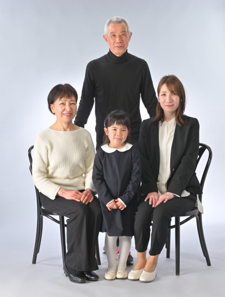第一スタジオの家族写真撮影の画像